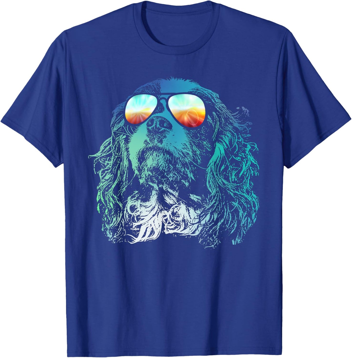 Disco Groovy Cavalier King Charles Spaniel Dog Gift Women Girls Kids T-Shirt - T-Shirt | Royal
