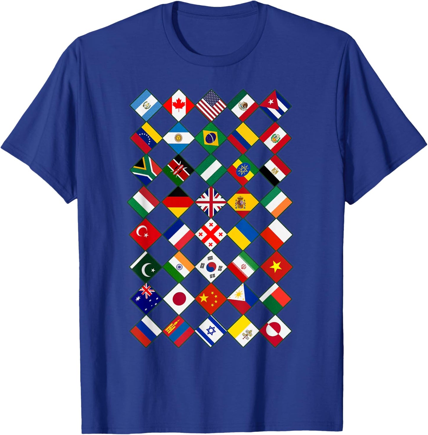 Flags of the Countries of the World, International T-Shirt - T-Shirt | Royal