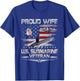 Proud Wife of a Submarine Veteran Patriotic Women Mother Day T-Shirt - T-Shirt | Royal
