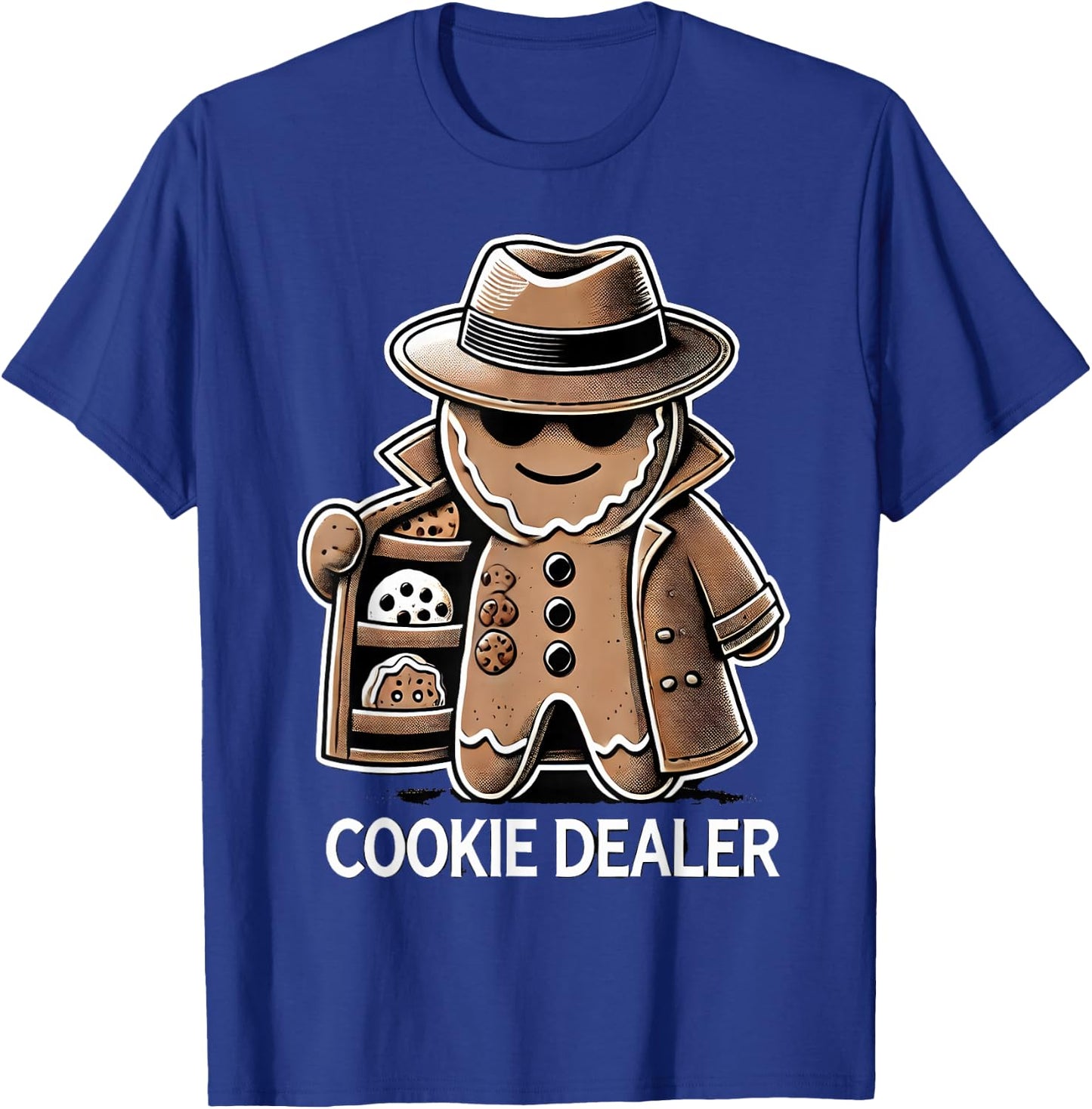 Gingerbread Cookie Dealer Funny Christmas Baking Design T-Shirt - T-Shirt | Royal