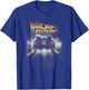 Back to The Future Vintage Delorean Peel Out Graphic T-Shirt - T-Shirt | Royal