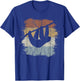 Retro Sloth Silhouette T-Shirt - T-Shirt | Royal