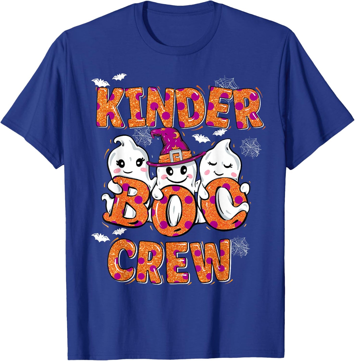 Retro Kinder boo crew Halloween Costume Kindergarten kids T-Shirt - T-Shirt | Royal