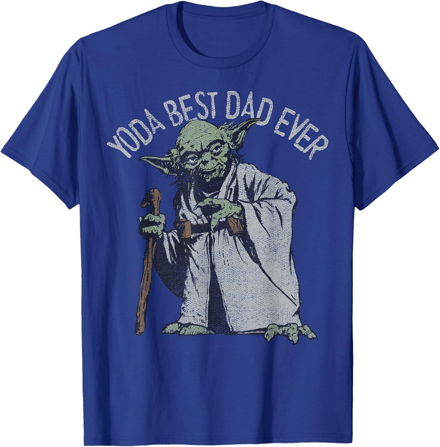 Star Wars Yoda Best Dad Ever Graphic T-Shirt - T-Shirt | Royal