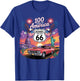 Highway 66 Centennial Car Anniversary 100 Years 1926-2026 T-Shirt - T-Shirt | Royal