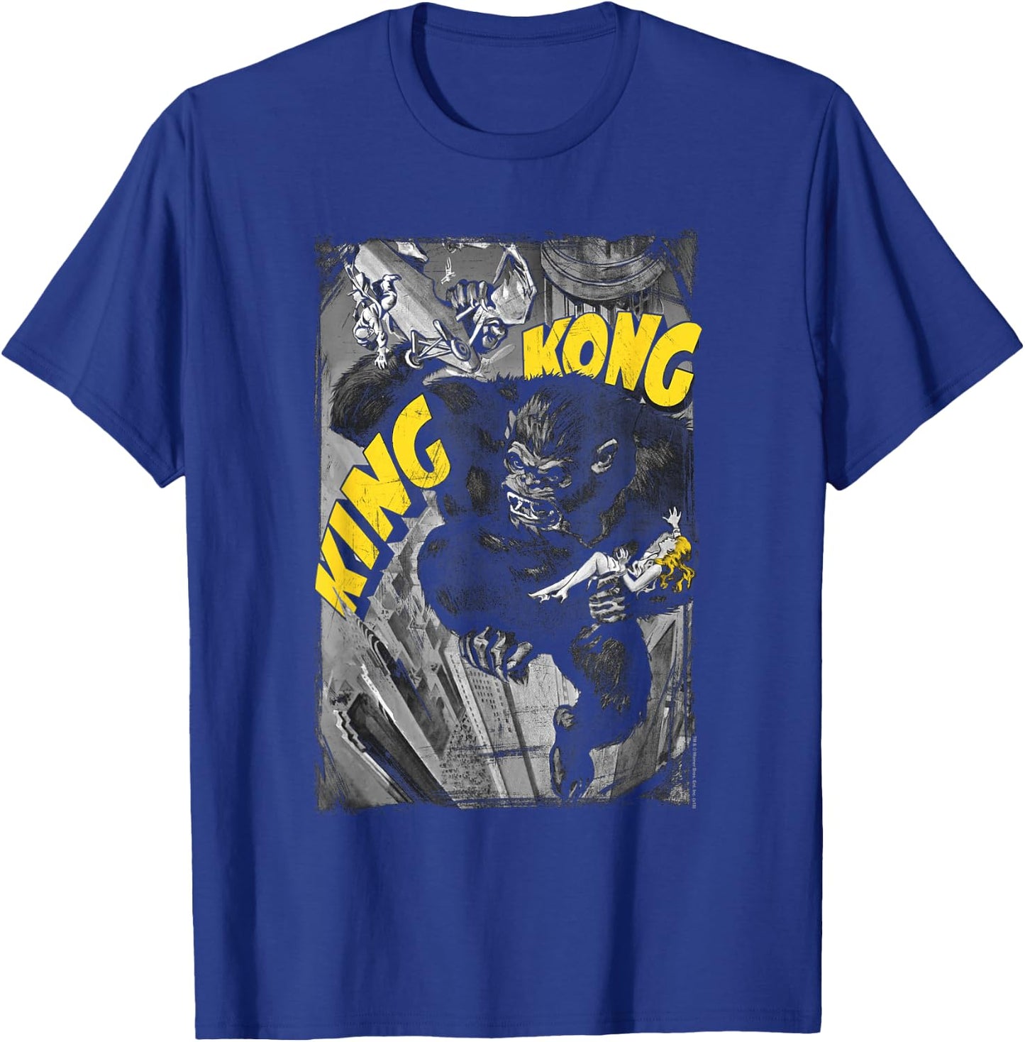 King Kong Crushing Poster T-Shirt - T-Shirt | Royal