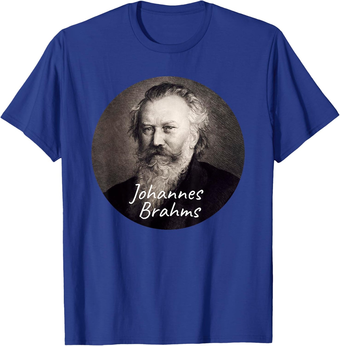 Johannes Brahms Composer Portrait T-Shirt - T-Shirt | Royal