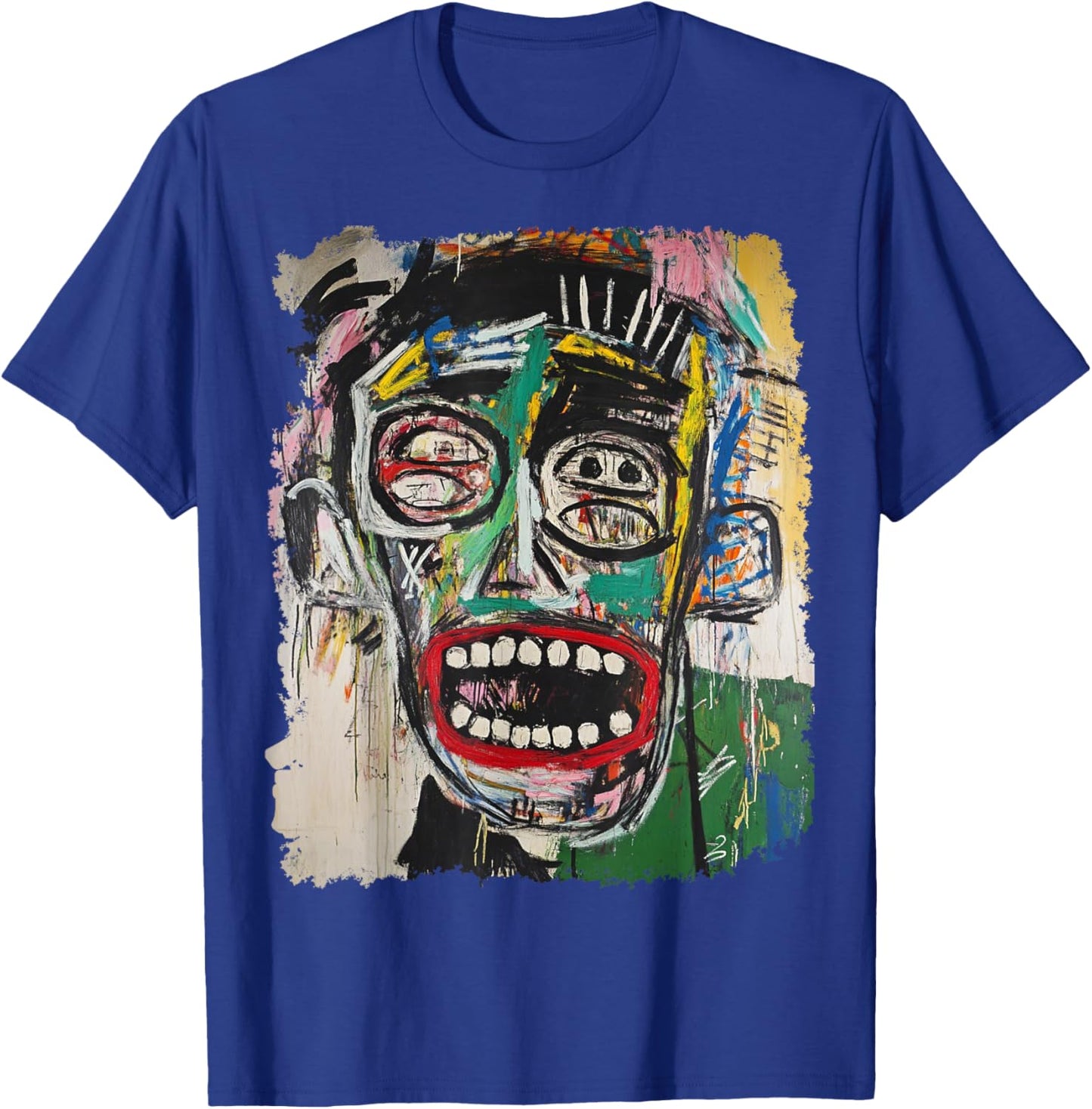 Abstract Face Art Painting T-Shirt - T-Shirt | Royal