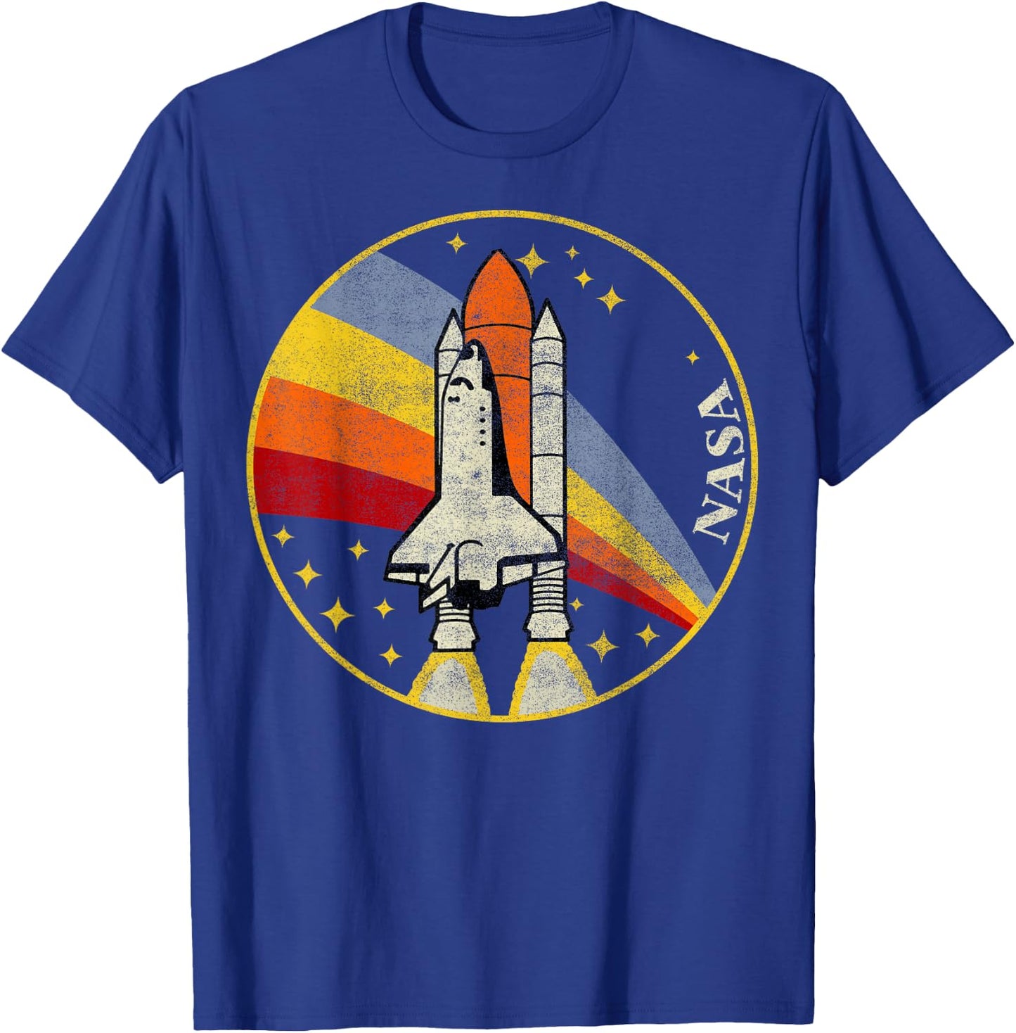 NASA Shuttle Launch Into Rainbow T-Shirt - T-Shirt | Royal