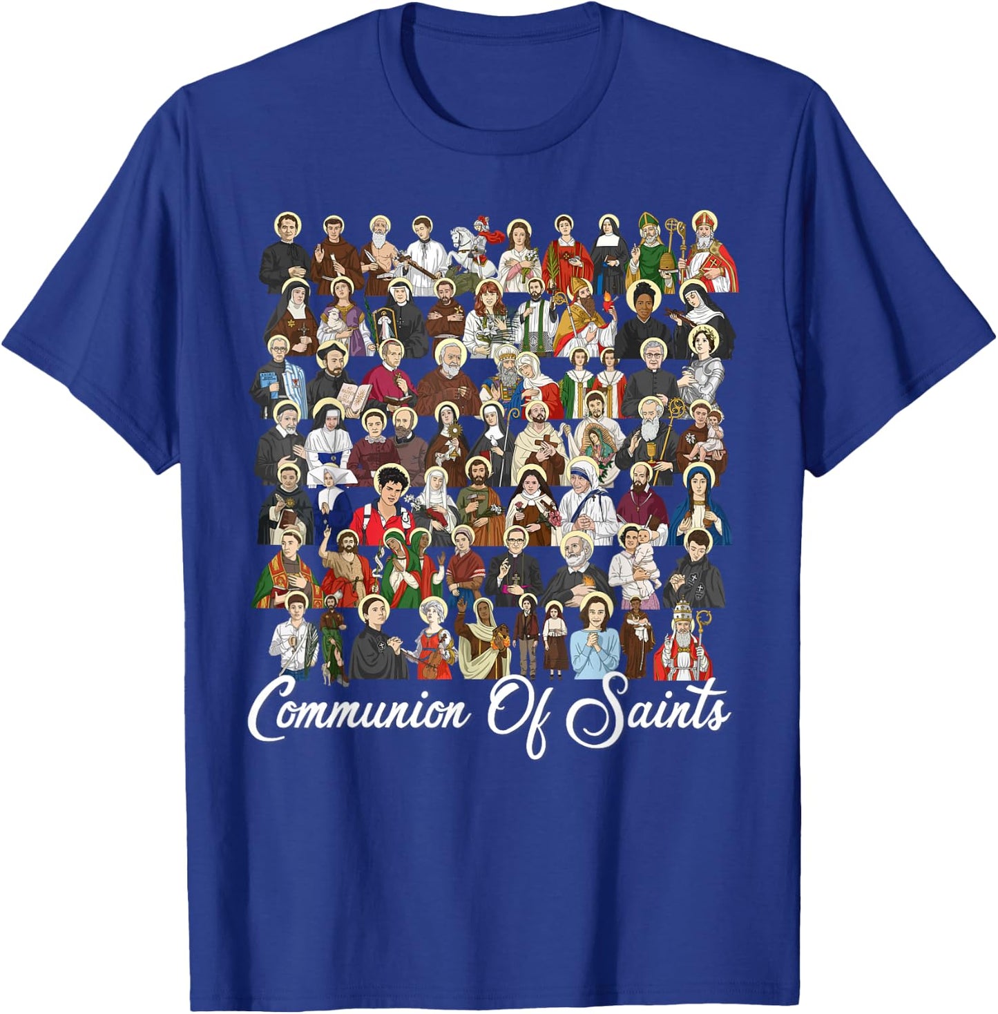 Catholic Patron Saints Latin Religious T-Shirt - T-Shirt | Royal