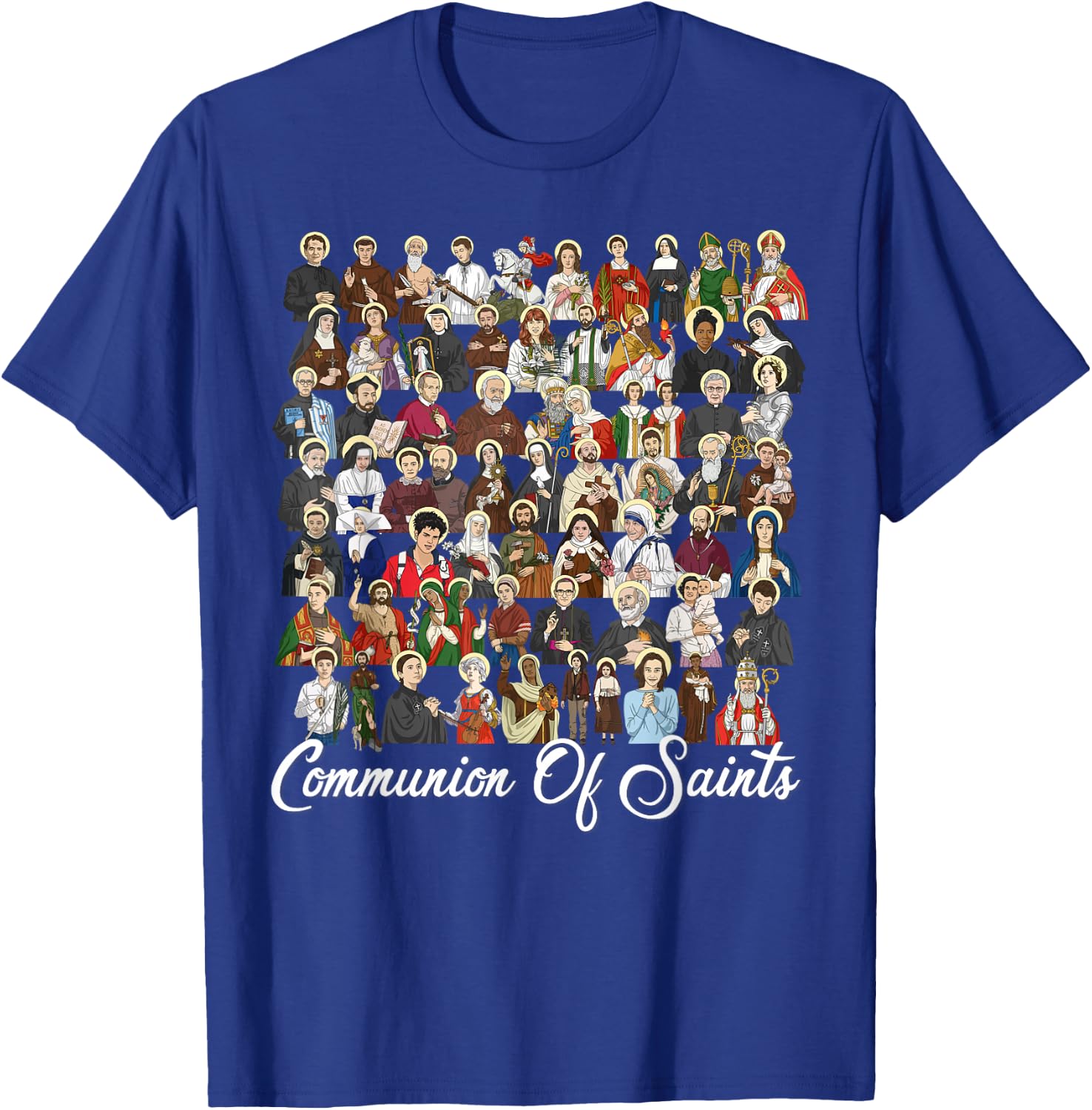 Catholic Patron Saints Latin Religious T-Shirt - T-Shirt | Royal