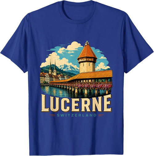 Vintage Lucerne Switzerland Travel Souvenir Landmark Gift