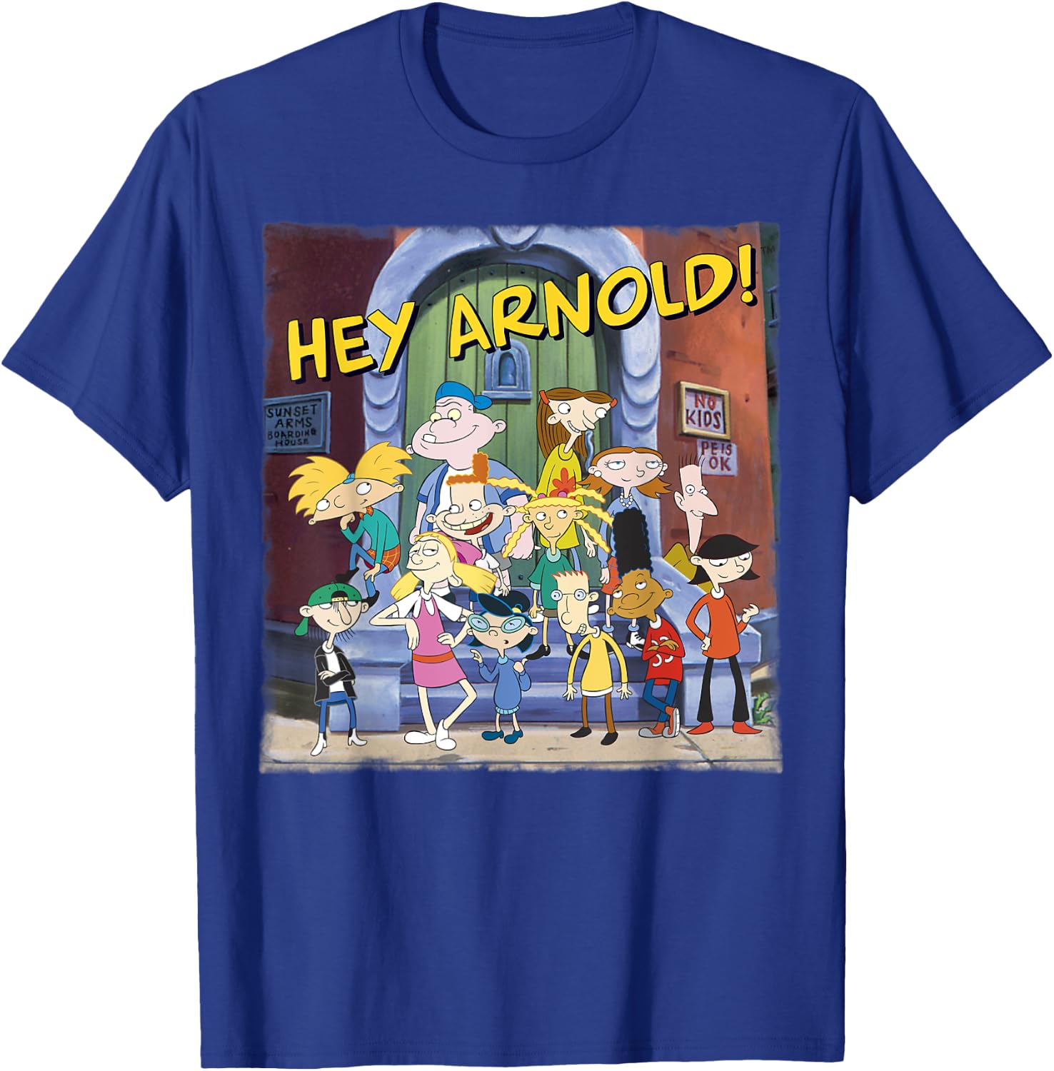 Hey Arnold! Friends Group Shot Poster T-Shirt - T-Shirt | Royal