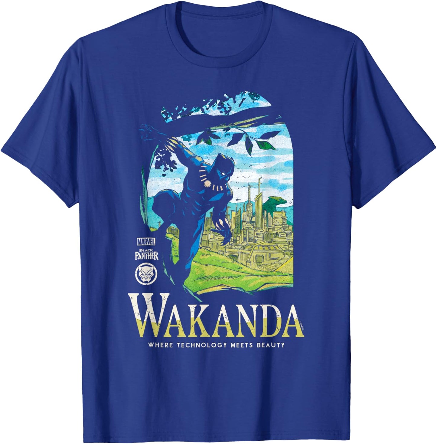 Black Panther - Destination T-Shirt - T-Shirt | Royal