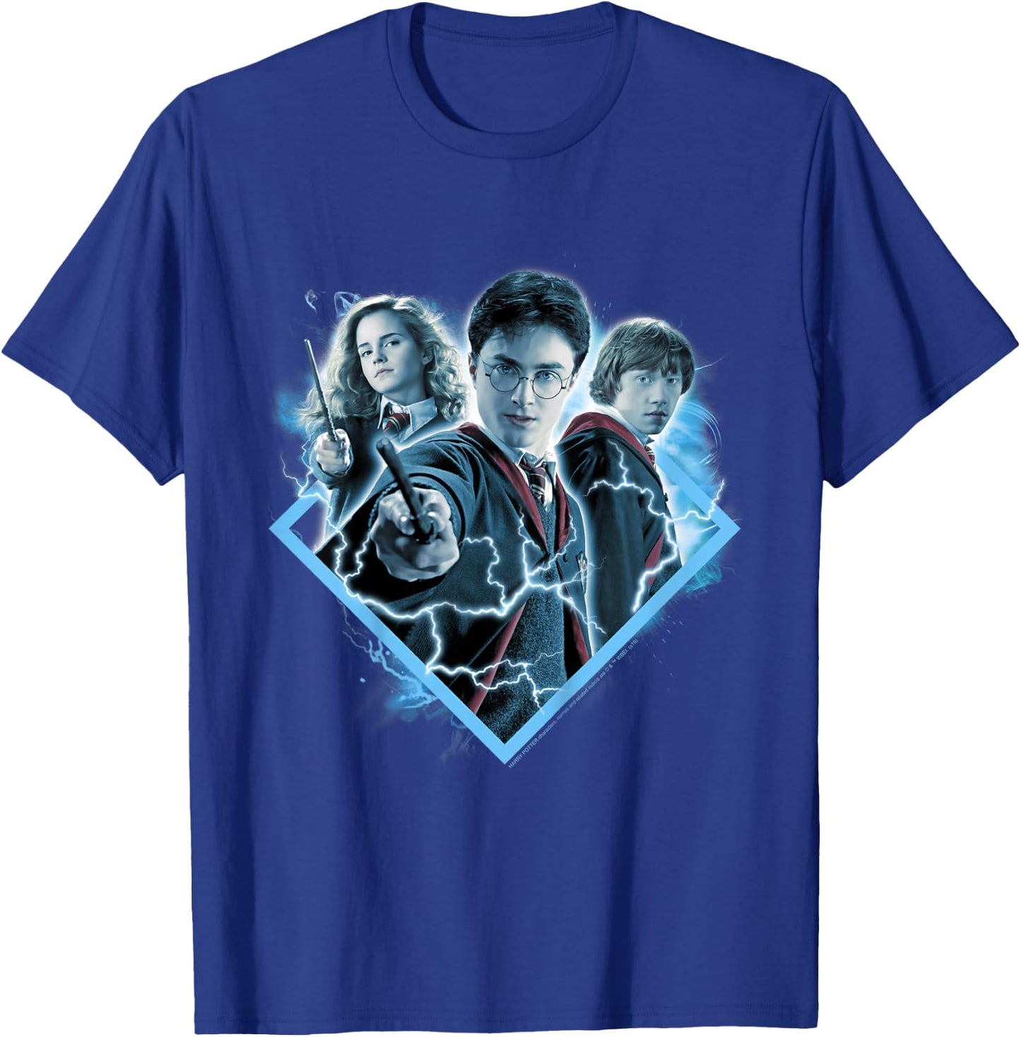 Kids Harry Potter Harry Ron and Hermione Lightning Portrait T-Shirt - T-Shirt | Royal
