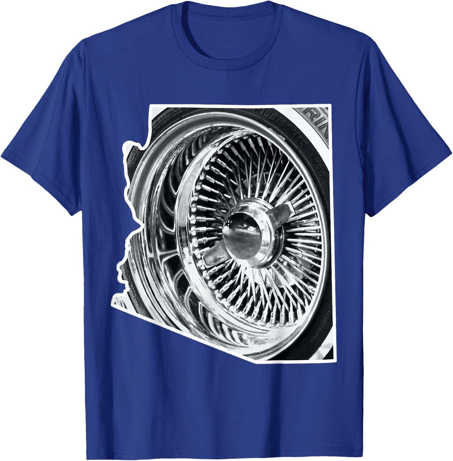 Arizona Lowrider Wheel T-Shirt - T-Shirt | Royal