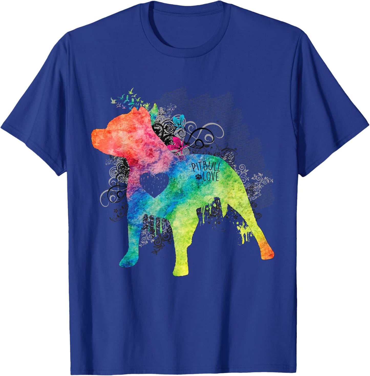 Pitbull Love Watercolor Zen - Pit bull Shirt T-Shirt - T-Shirt | Royal