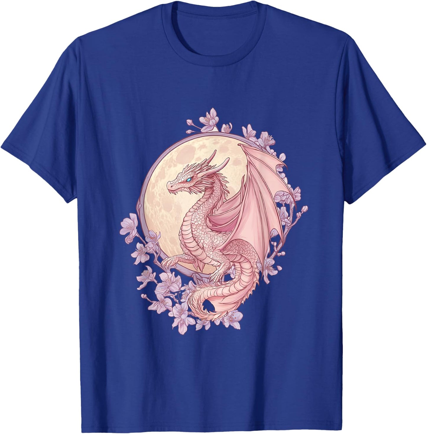 Art Nouveau Pink Dragon in Cherry Blossom Realm T-Shirt - T-Shirt | Royal