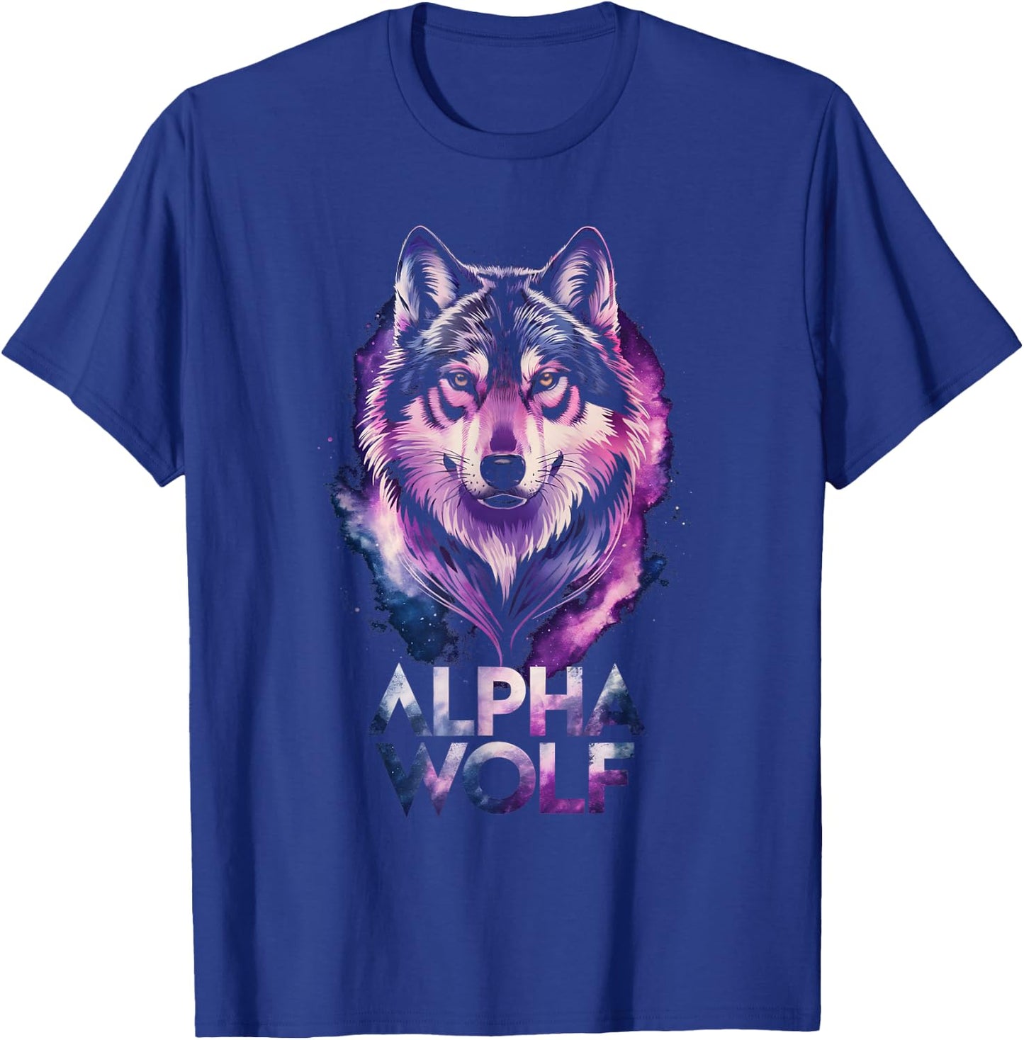 Galaxy Wolf Alpha Wolf Meme T-Shirt - T-Shirt | Royal