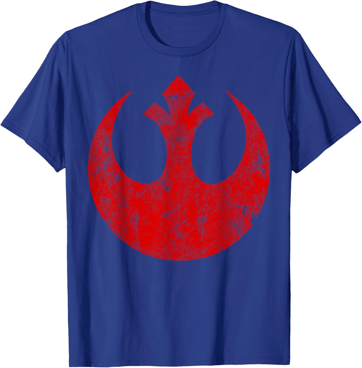 Star Wars Big Red Rebel Distressed Logo Graphic T-Shirt - T-Shirt | Royal