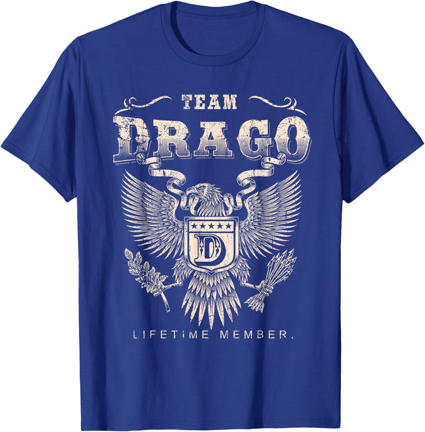 Team Drago Family Name Lifetime Member T-Shirt - T-Shirt | Royal