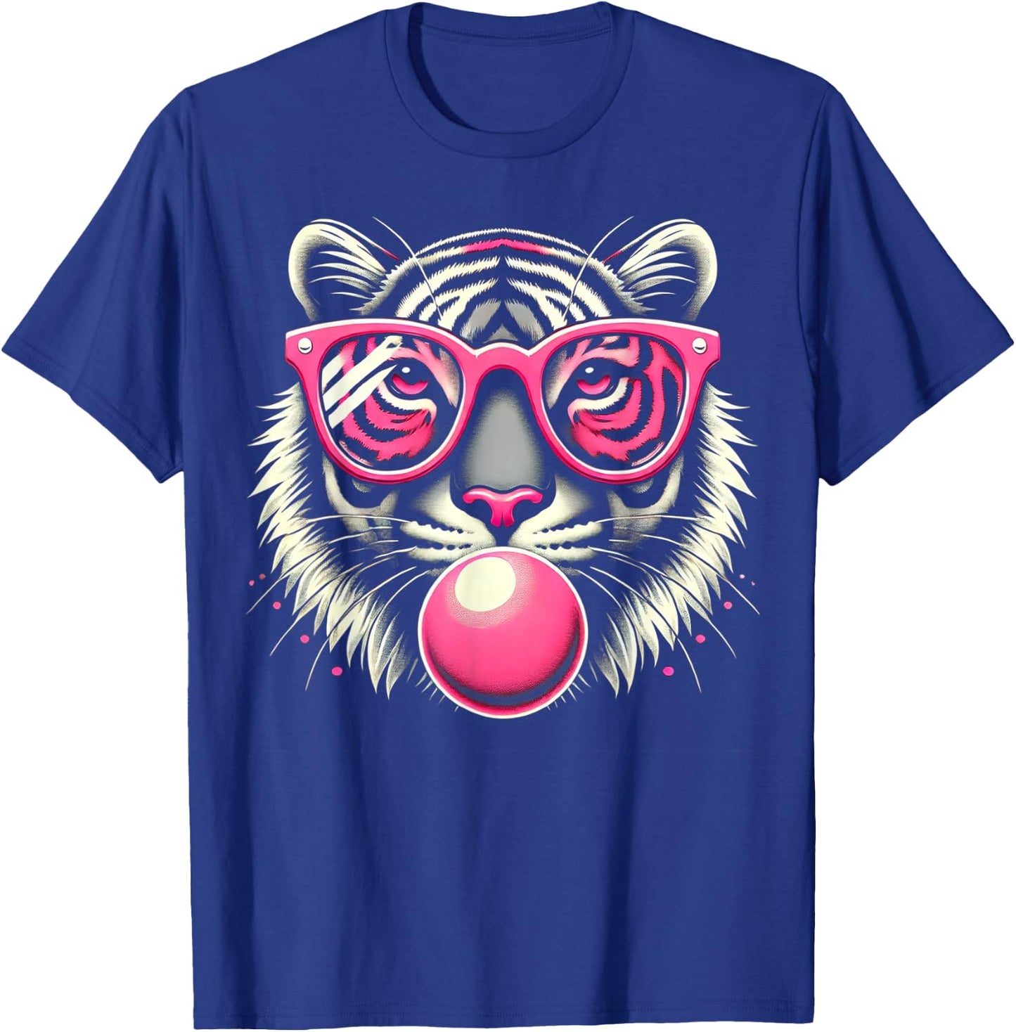 Tiger Face Wild Animal T-Shirt - T-Shirt | Royal