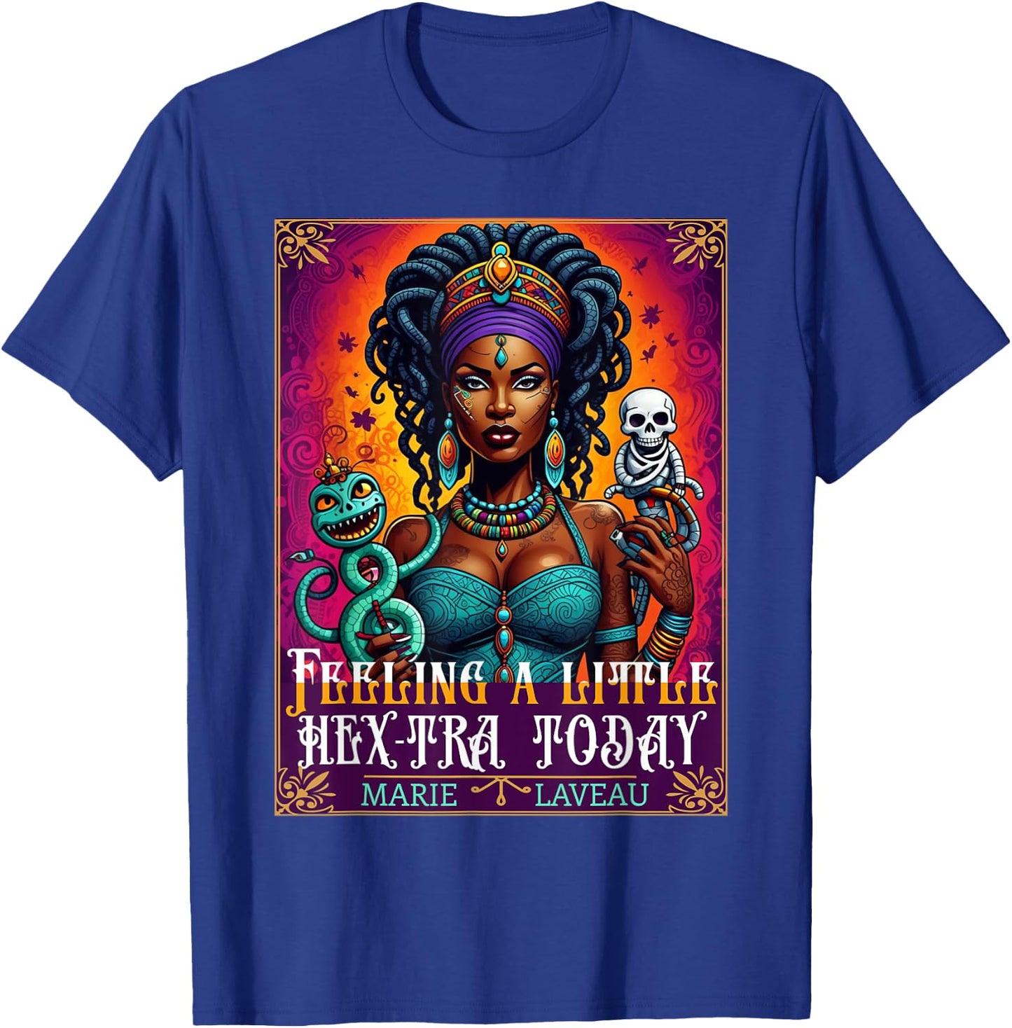 Voodoo Queen Funny Mardi Gras Marie Laveau New Orleans T-Shirt - T-Shirt | Royal
