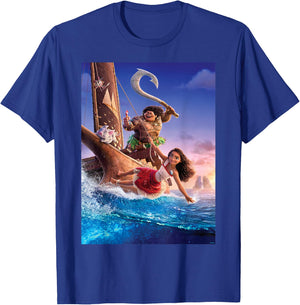 Disney Moana 2 Ocean Adventure Official Movie Teaser Poster T-Shirt - T-Shirt | Royal
