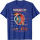 Human Eye Anatomy Biology Science Education Gifts Men Women T-Shirt - T-Shirt | Royal