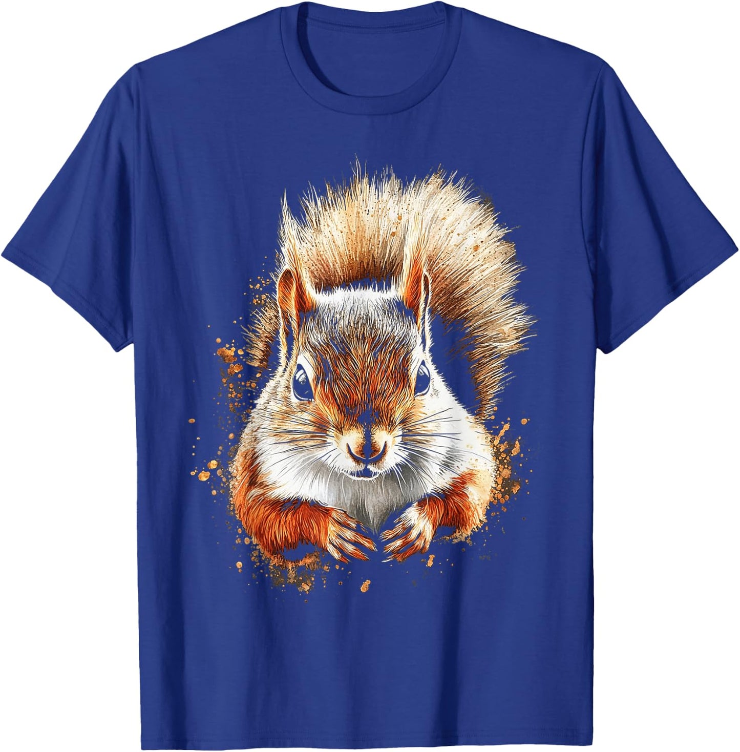 Squirrel Animal Graphic Painting Art Squirrel T-Shirt - T-Shirt | Royal