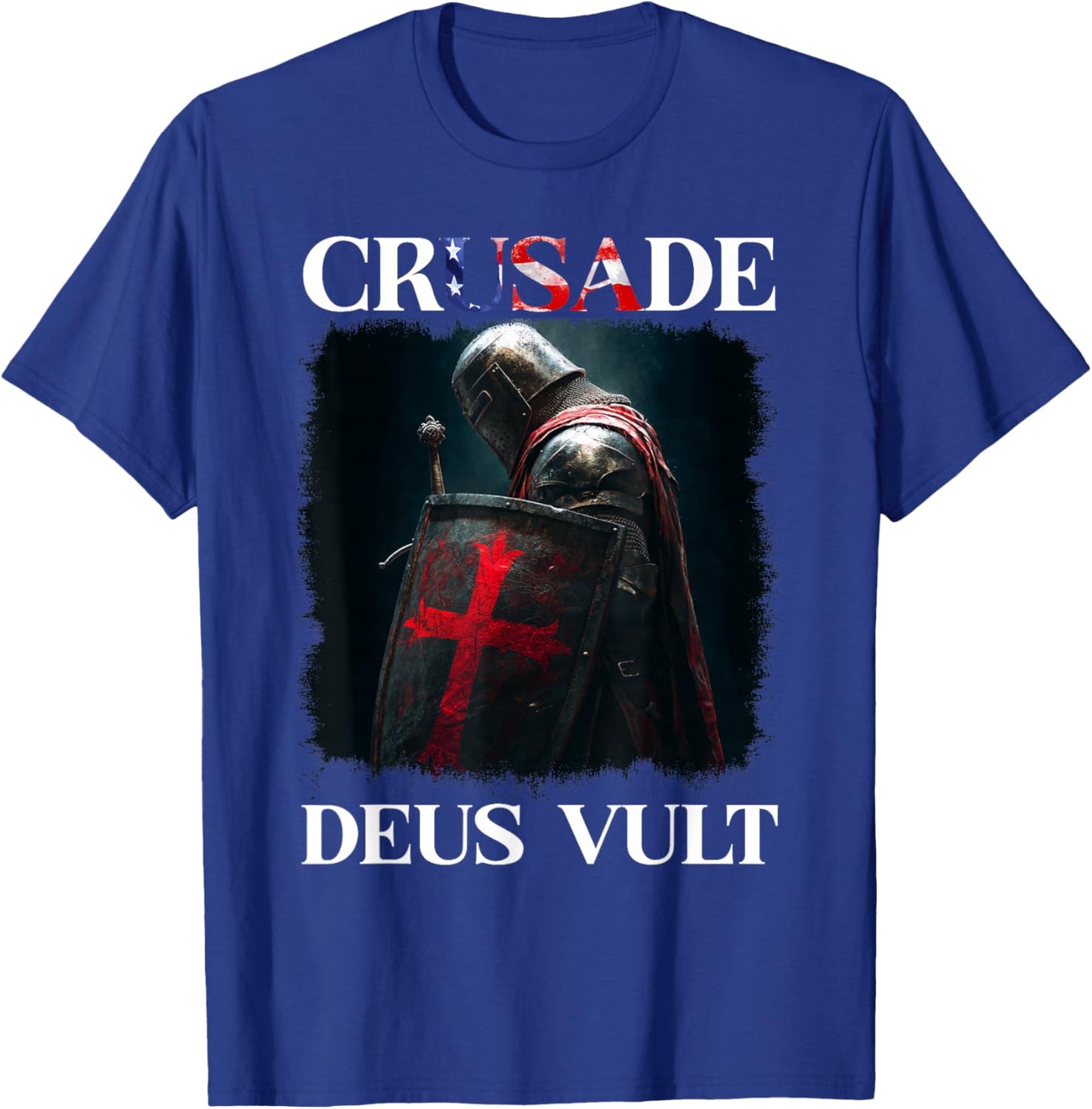 Epic Templar Knight Deus Vult T-Shirt - T-Shirt | Royal