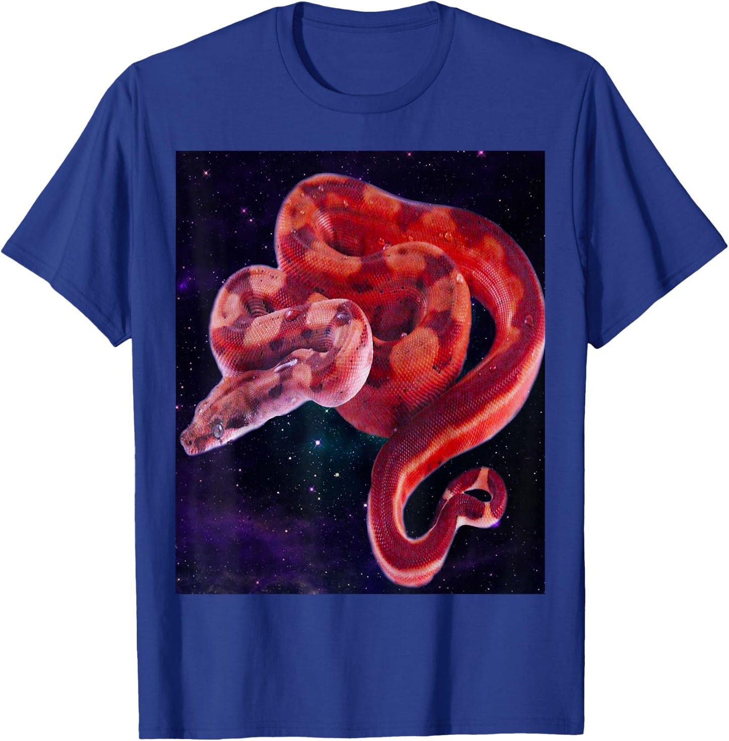 Space Boa Constrictor Snake T-Shirt - T-Shirt | Royal