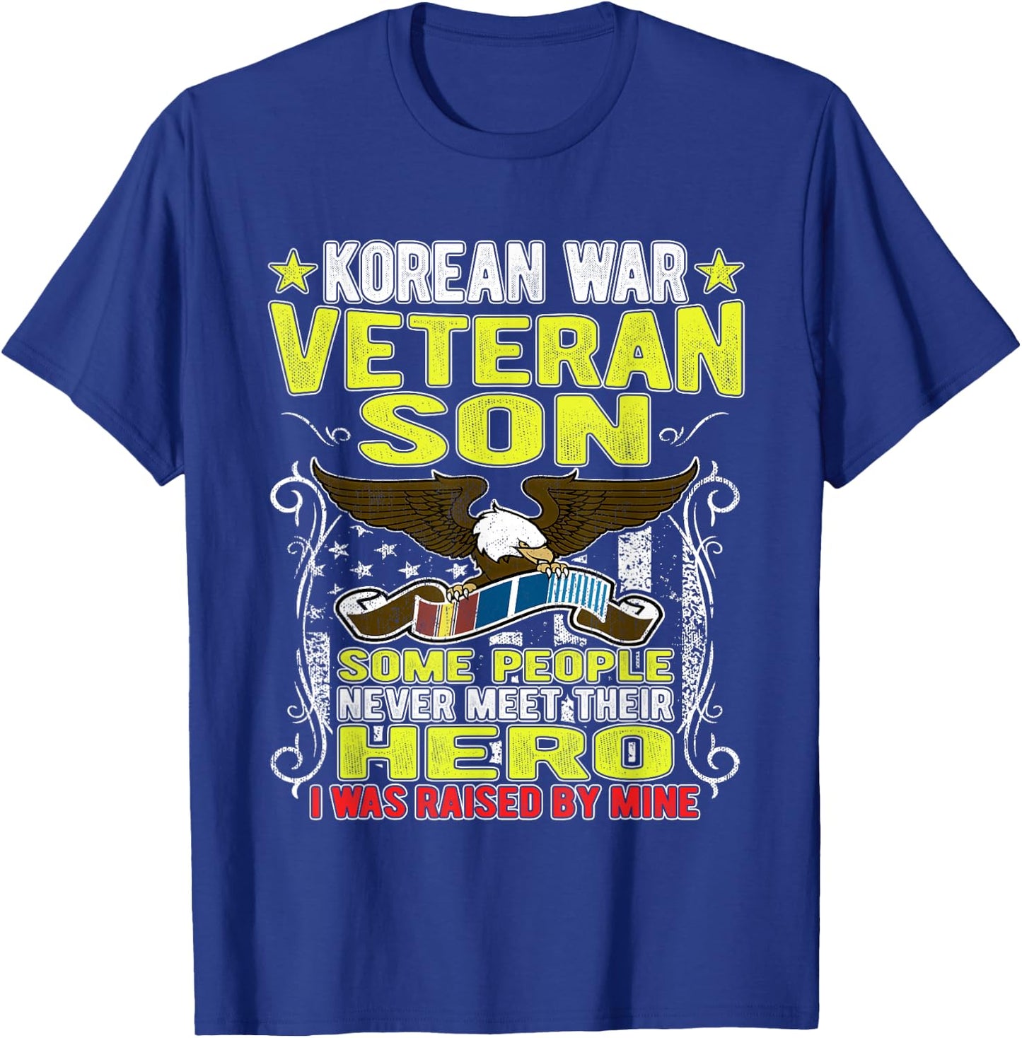 Proud Korean War Veteran Son - Military Veterans Child Gift T-Shirt - T-Shirt | Royal