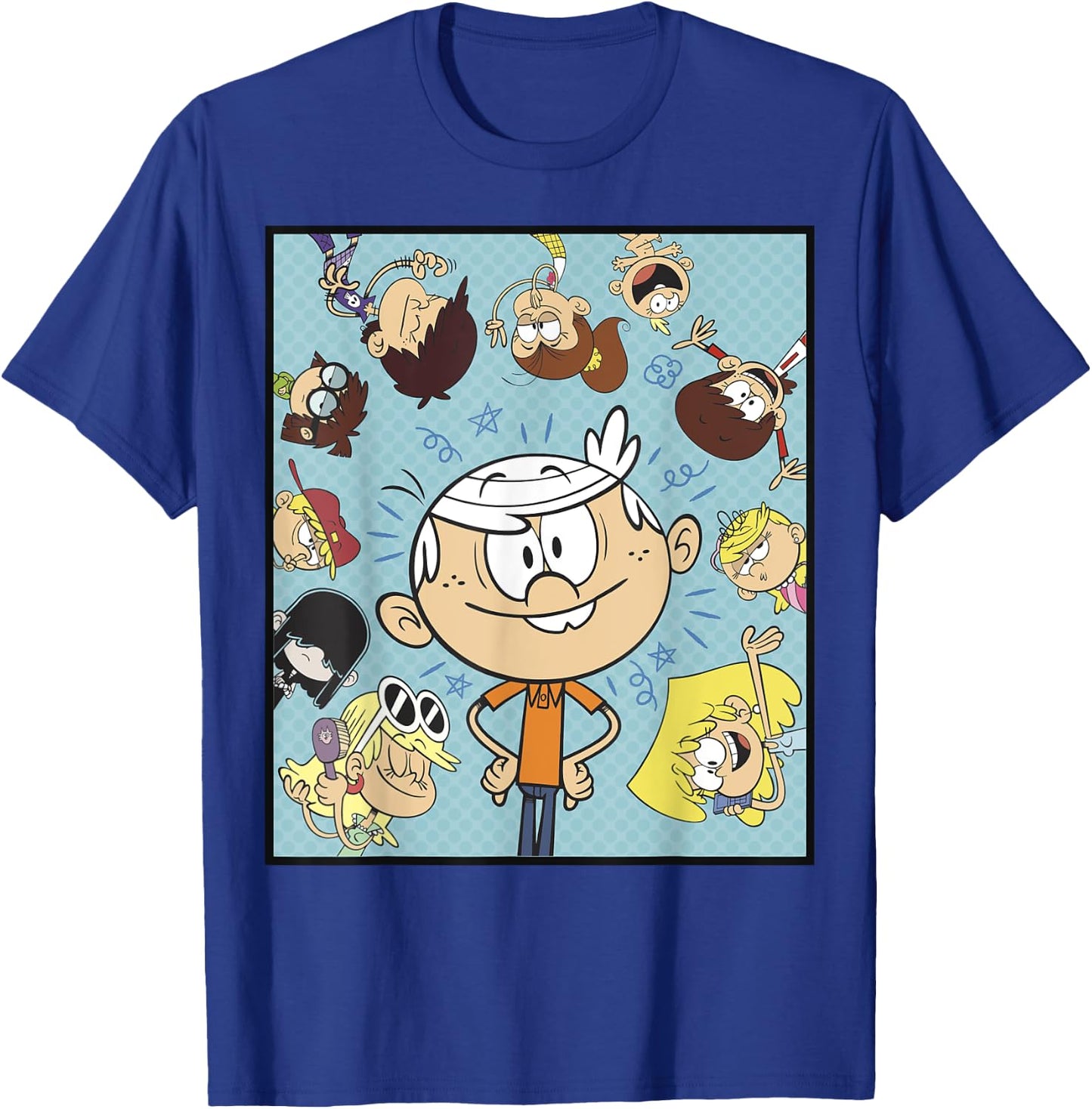 The Loud House Group Circle Portrait Poster T-Shirt - T-Shirt | Royal