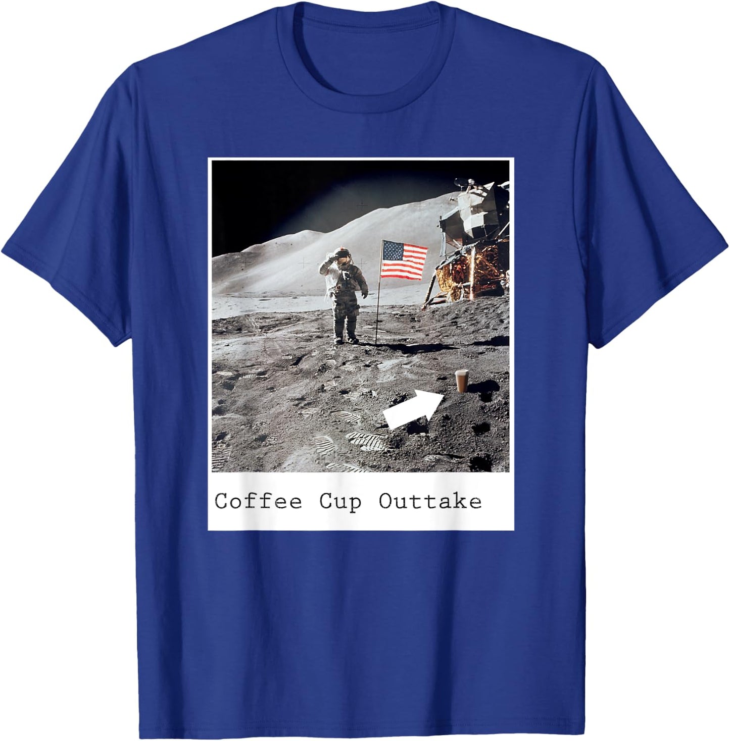 Fake Moon Landing Hoax Government Conspiracy Theory Gift T-Shirt - T-Shirt | Royal