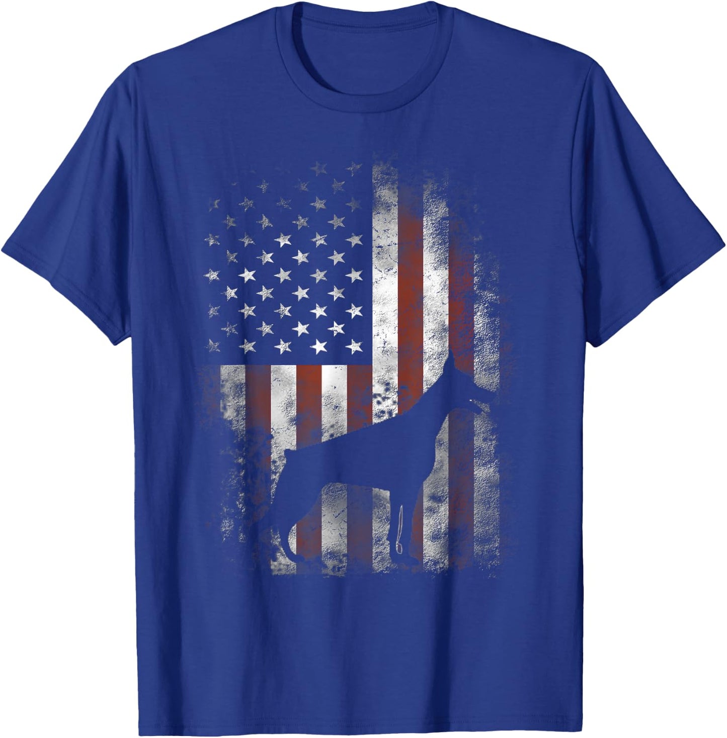 4th Of July Dog Shirt & Doberman Pinscher American Flag Patriotic Youth Boys Black Short Sleeve Classic Fit Small T-Shirt - T-Shirt | Royal