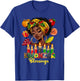 Kwanzaa Blessings Afro American Celebration Black Woman T-Shirt - T-Shirt | Royal
