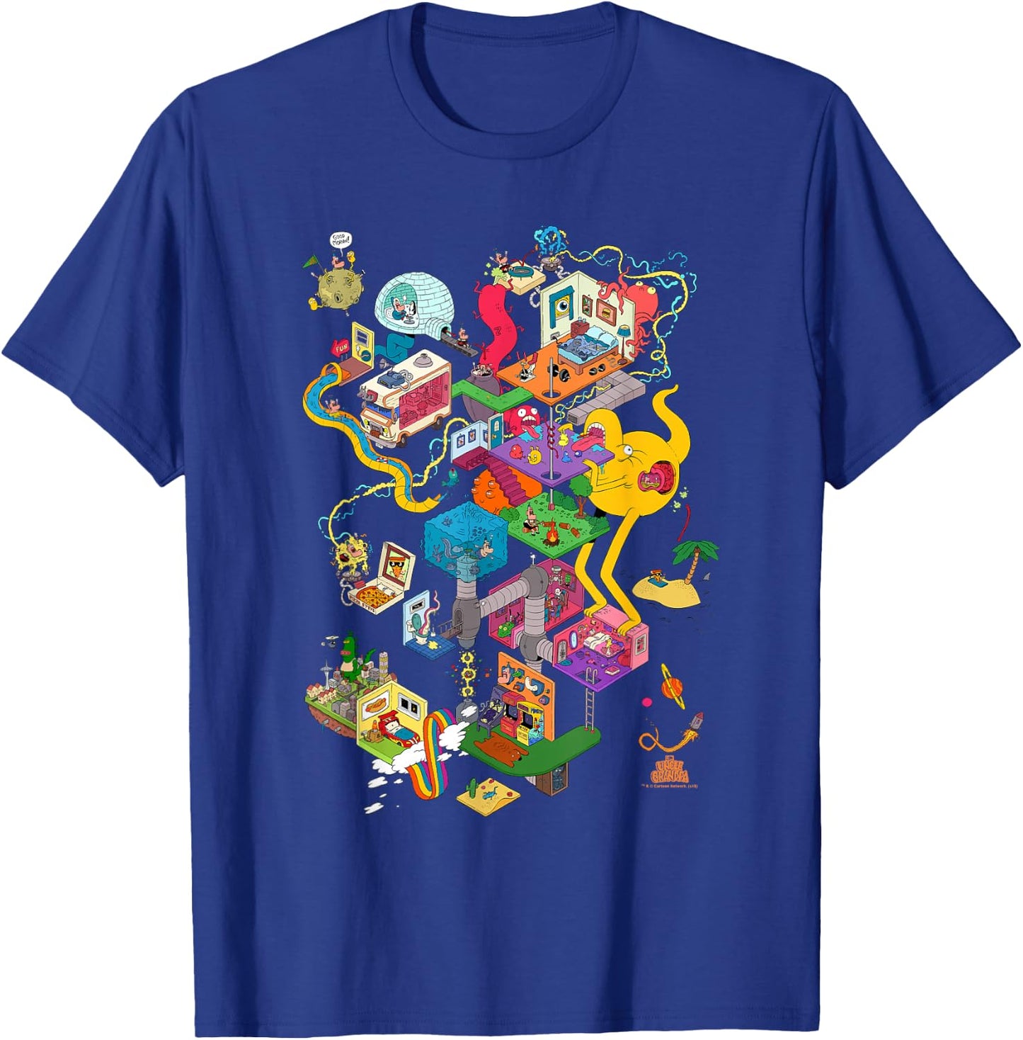 Uncle Grandpa Inside The Rv T-Shirt - T-Shirt | Royal