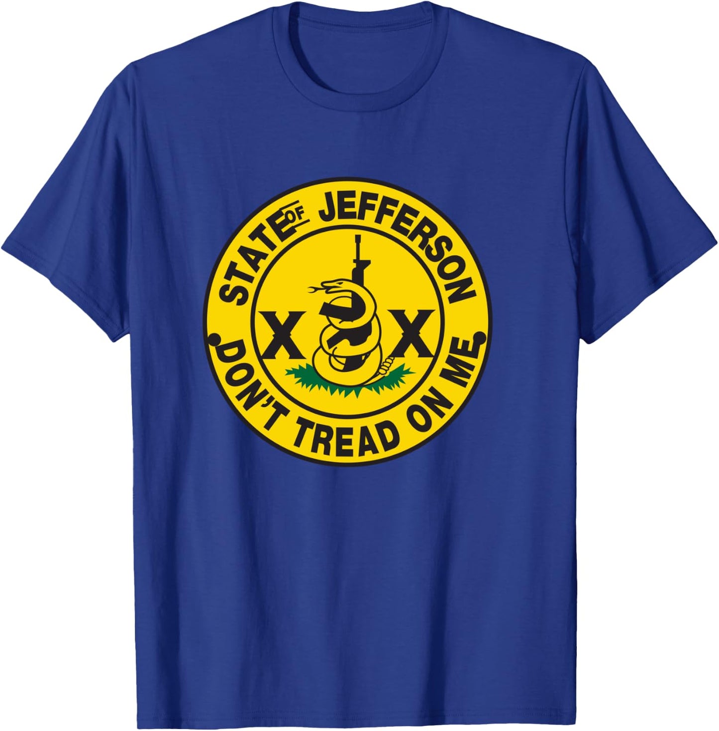 State of Jefferson Don't Tread on Me Shirt T-Shirt - T-Shirt | Royal