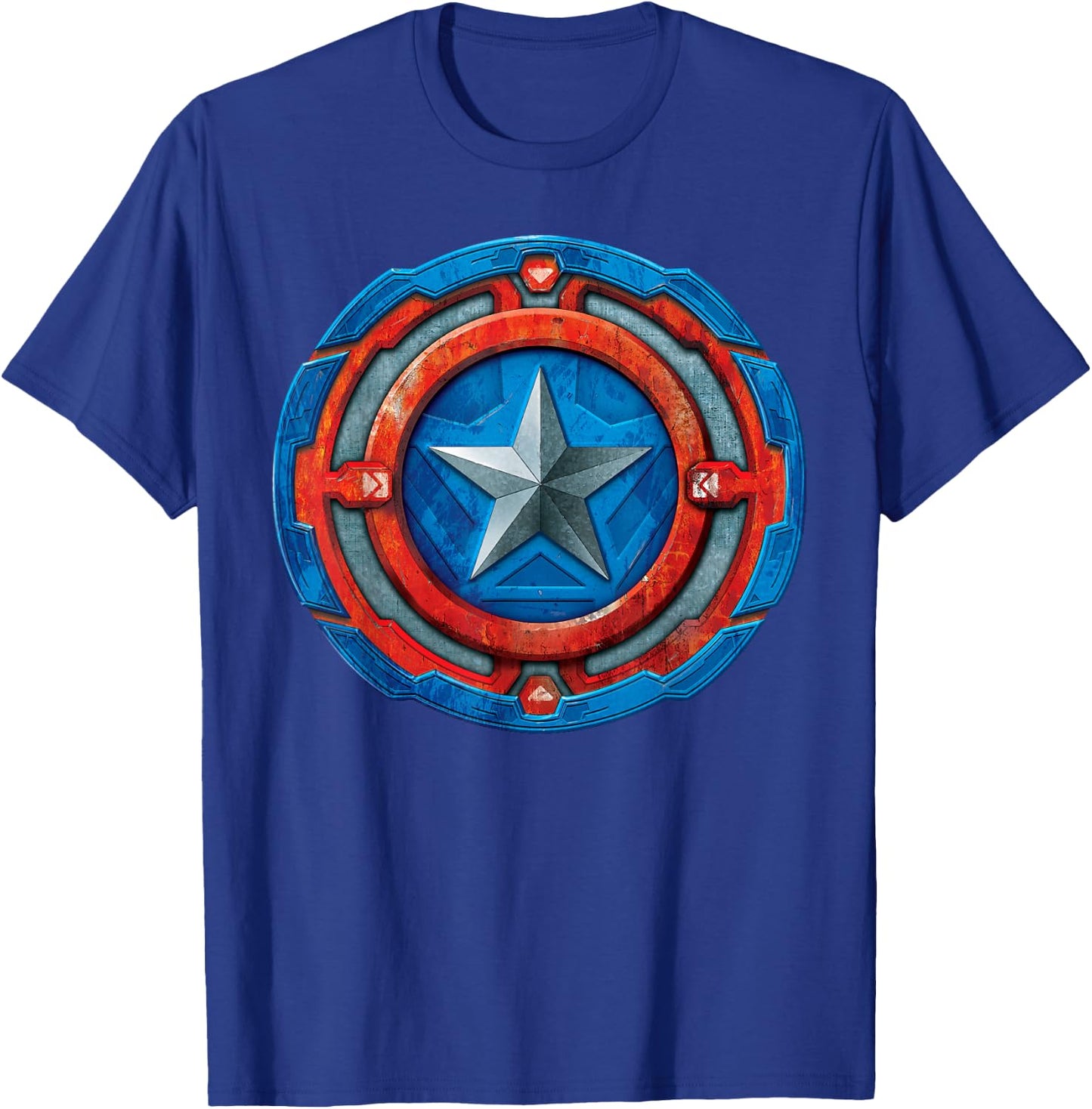 Marvel Avengers Mech Strike Captain America T-Shirt - T-Shirt | Royal