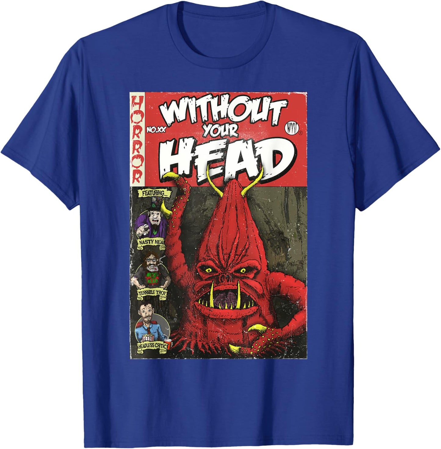 Vintage Comic Book B-Movie Monster T-Shirt - T-Shirt | Royal