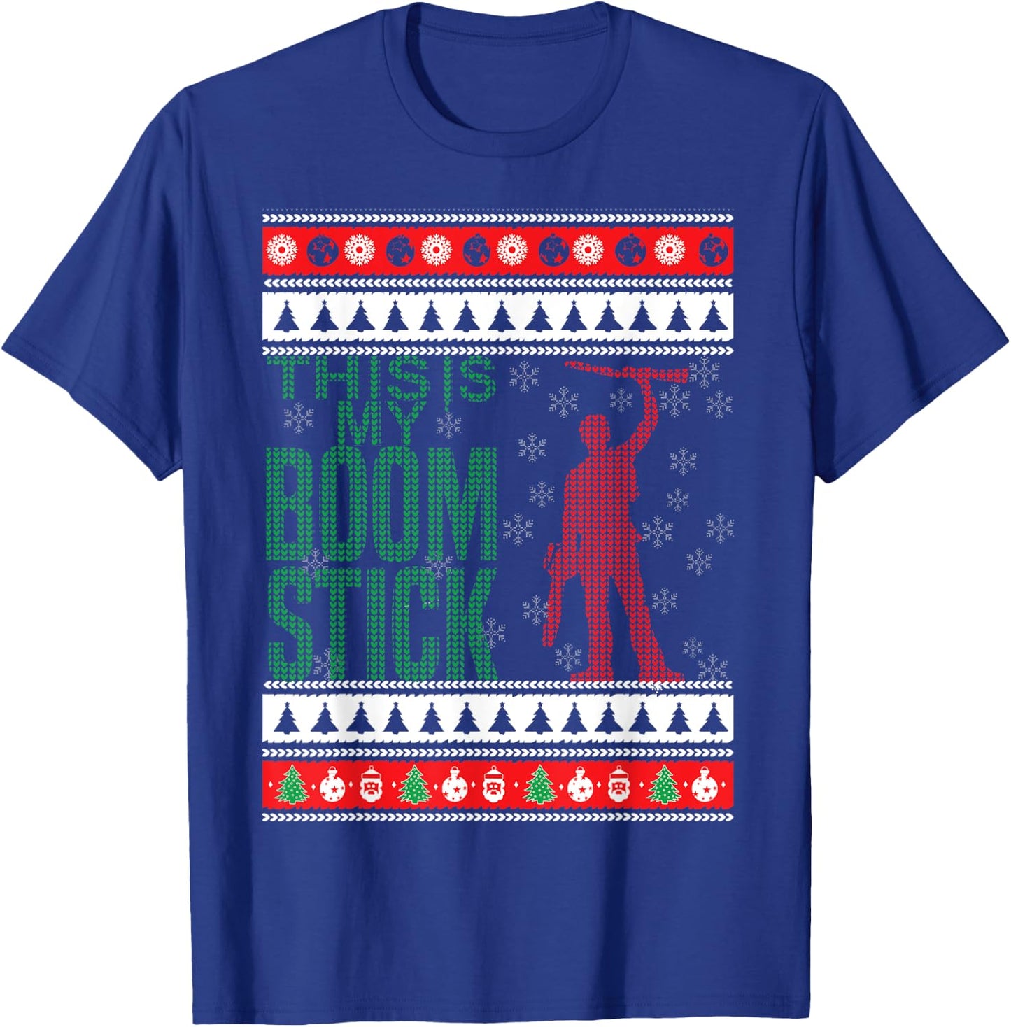 This Is My Boomstick Shotgun Christmas Snow Dead Evil T-Shirt - T-Shirt | Royal