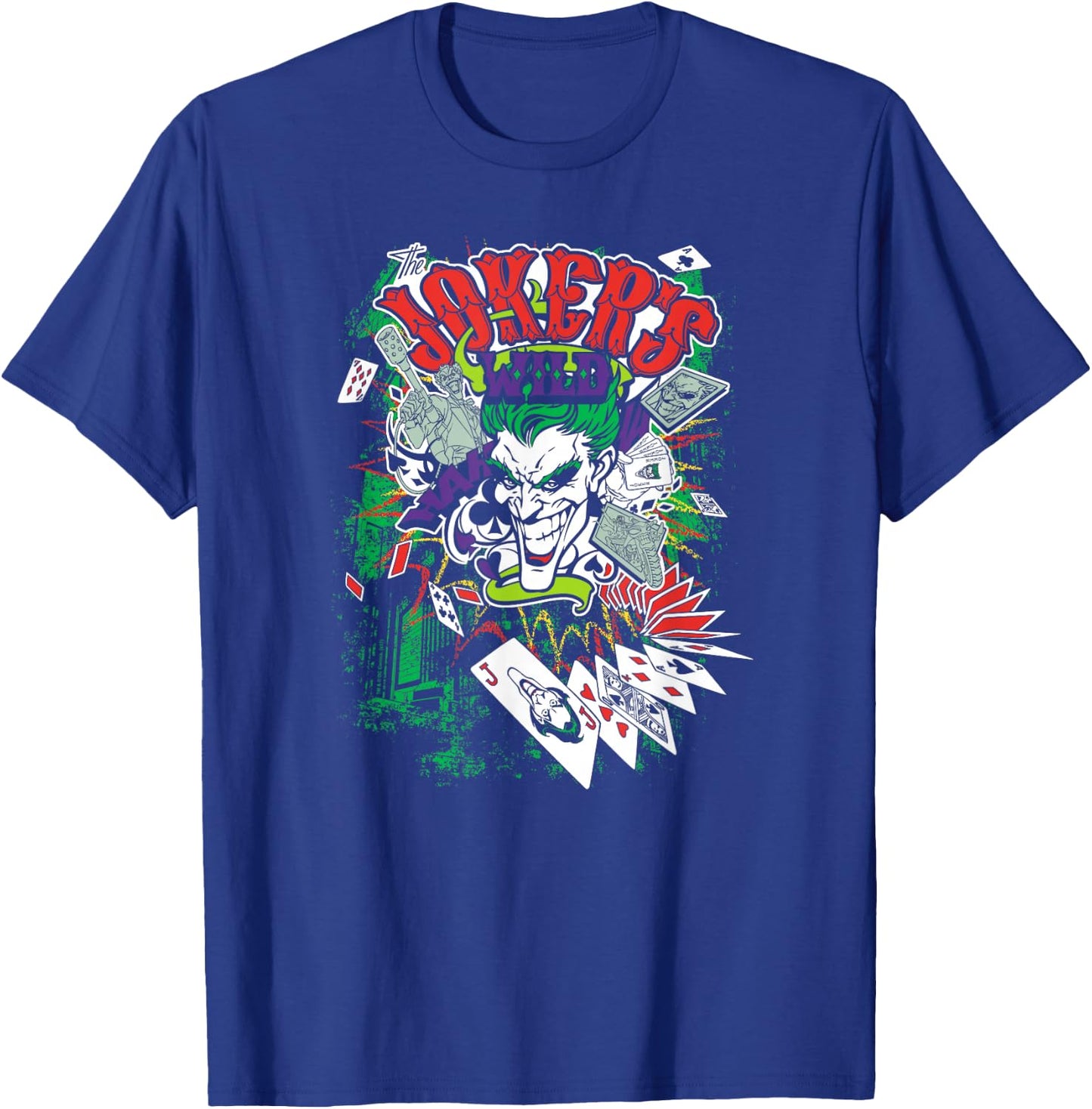 Batman Joker's Wild T Shirt T-Shirt - T-Shirt | Royal