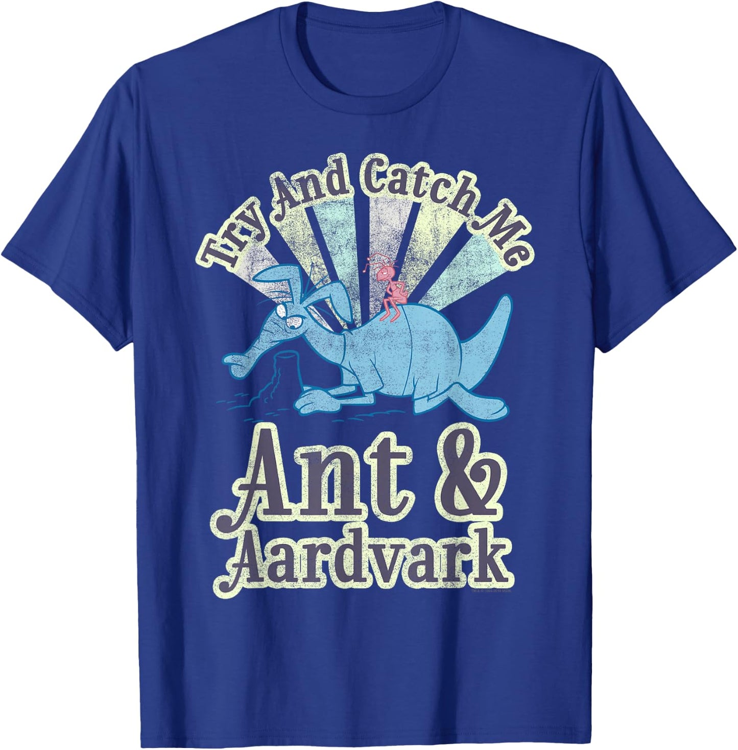 Pink Panther Ant And Aardvark Try And Catch Me T-Shirt - T-Shirt | Royal