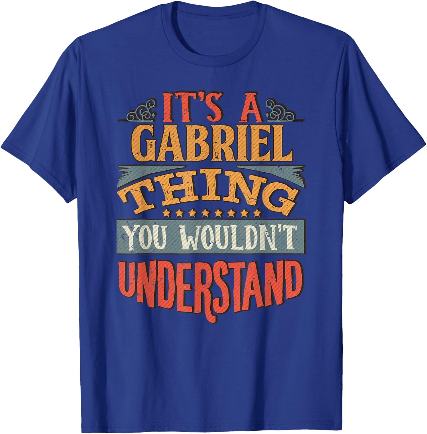 Gabriel Name Gifts By Vnz Gabriel Name T-Shirt - T-Shirt | Royal