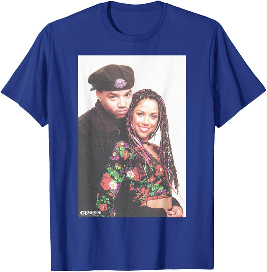Clueless Dionne & Murray 90's Couple Poster Graphic T-Shirt - T-Shirt | Royal