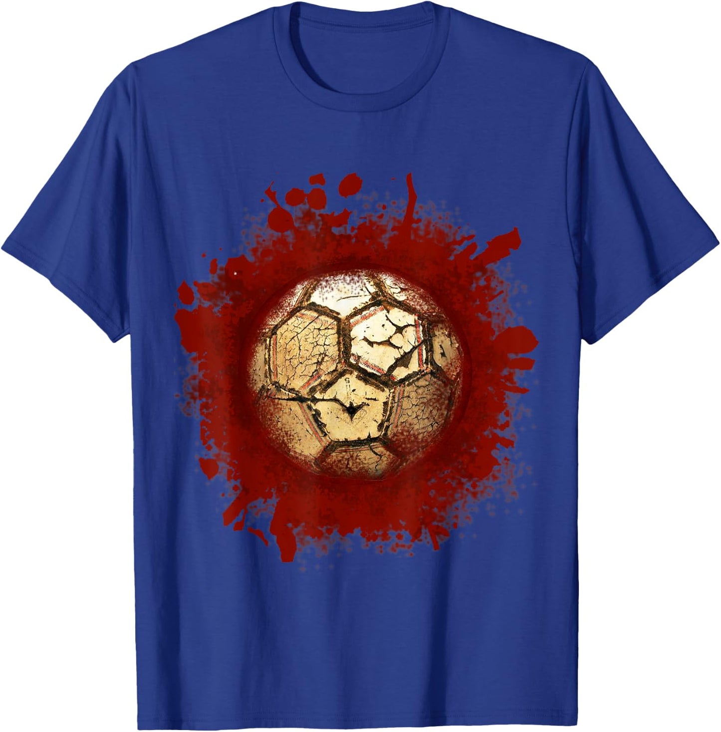 Zombie Soccer Blood Funny Scary Player Halloween Costume T-Shirt - T-Shirt | Royal