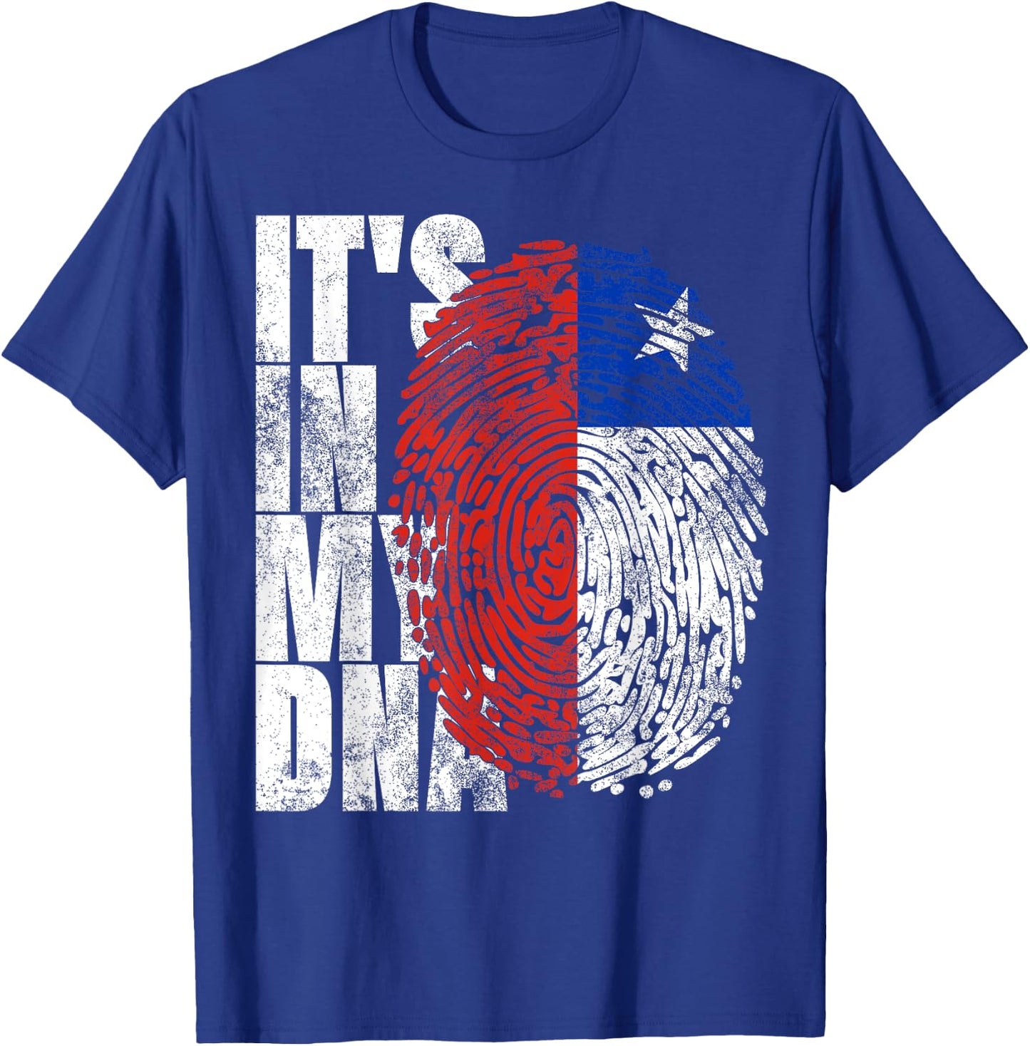 It's In My DNA Chilean Hispanic Gift Chileno Cool Chile Flag T-Shirt - T-Shirt | Royal