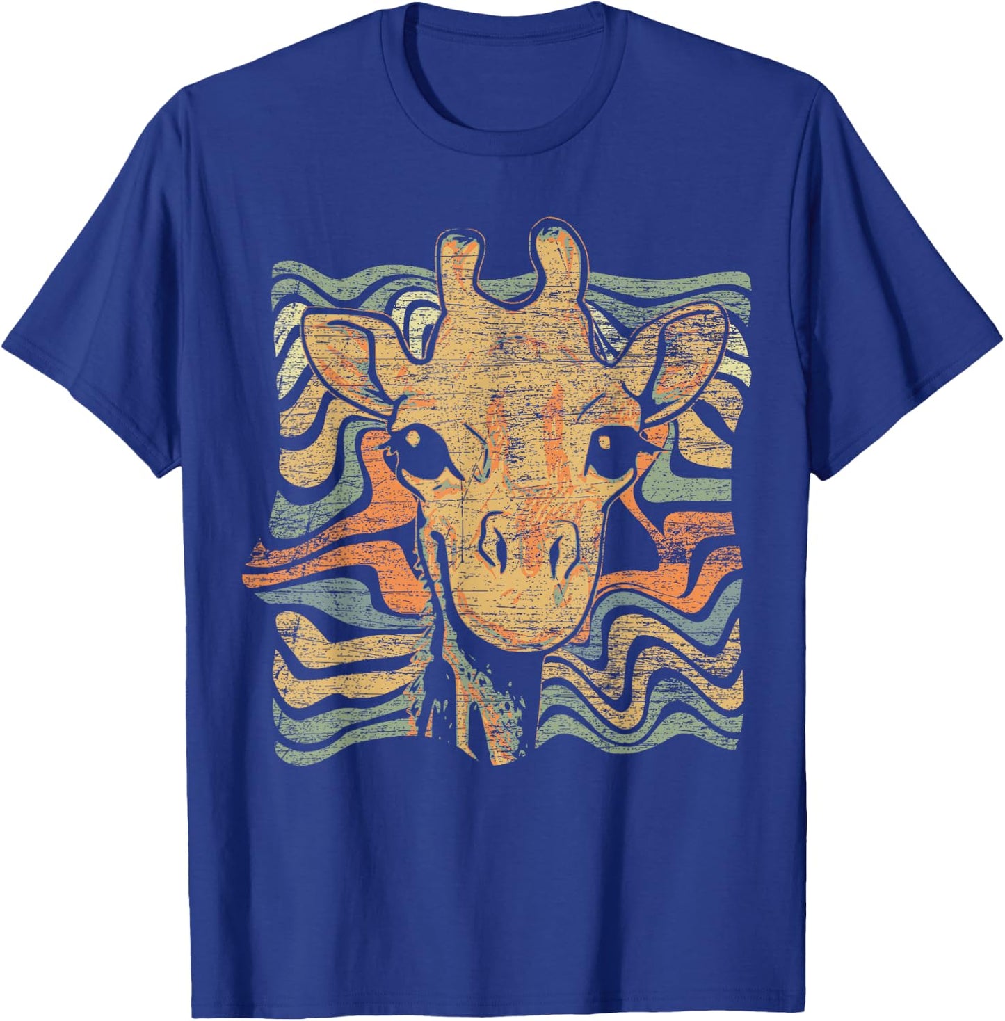 Vintage Animal Gifts Africa - Cute Giraffe T-Shirt - T-Shirt | Royal