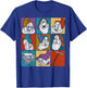 Disney Snow White Seven Dwarfs Panel Portraits T-Shirt - T-Shirt | Royal